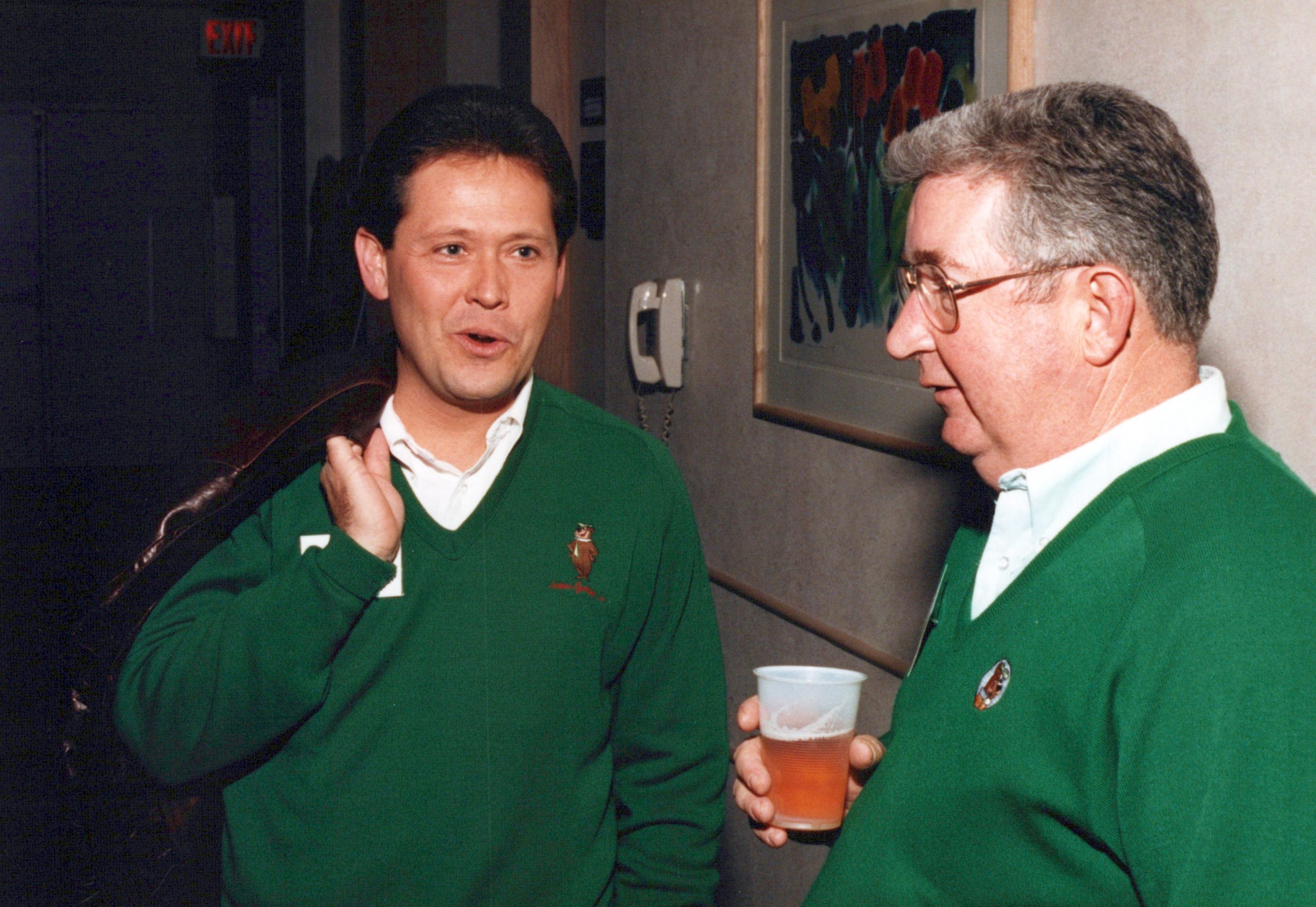 Rob Schutter and Dan O’Connell during Schutter’s early days with the Jellystone Park franchise