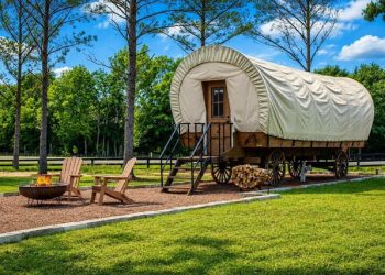 Clay Cosmos Conestoga Wagon