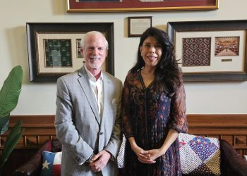 TACO Lobbyist Ron Hinkle with Rep. Todd Hunter’s Chief of Staff, Angie Flores